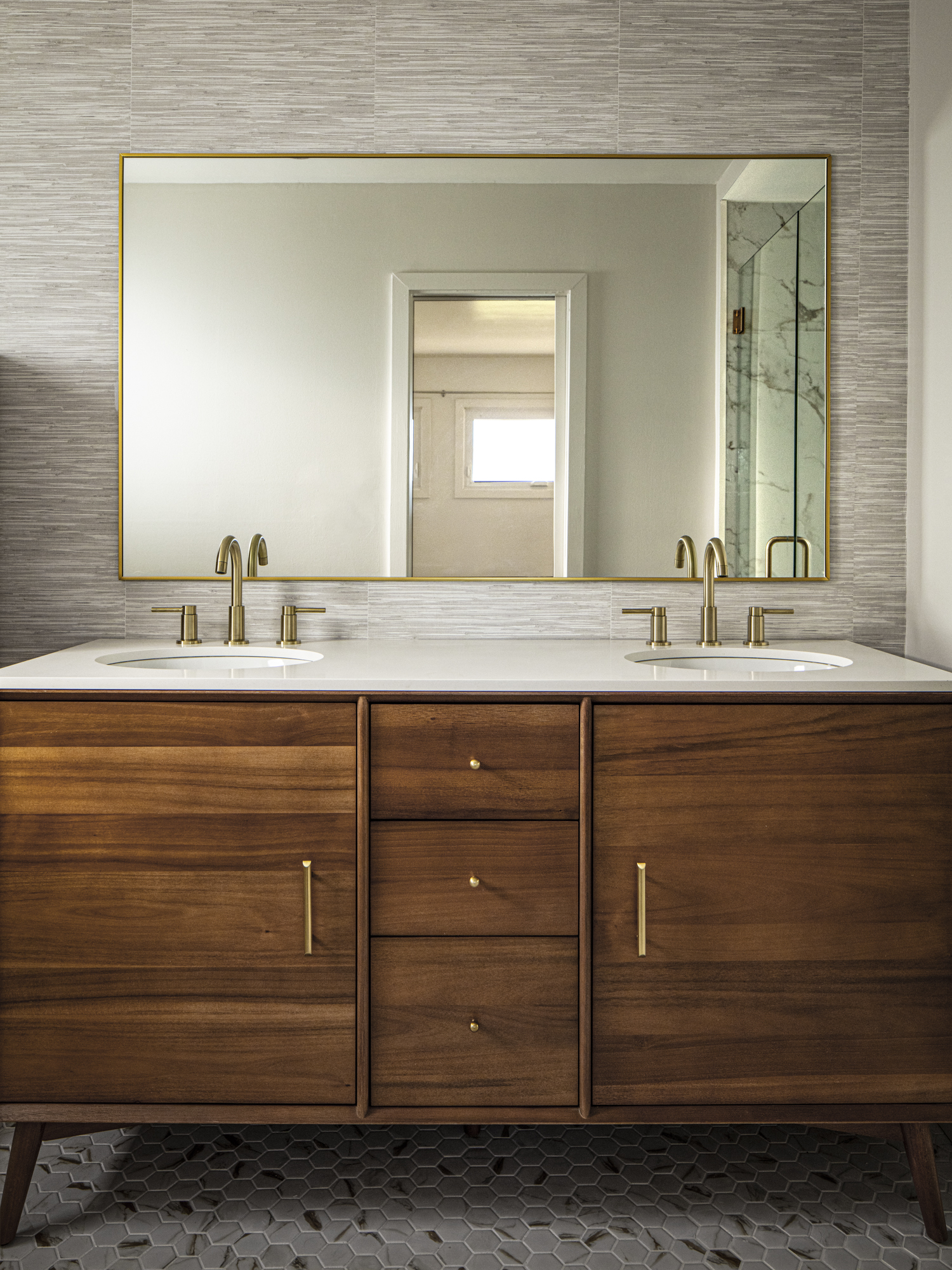 Bts of Mid-Century Vanity Shoot