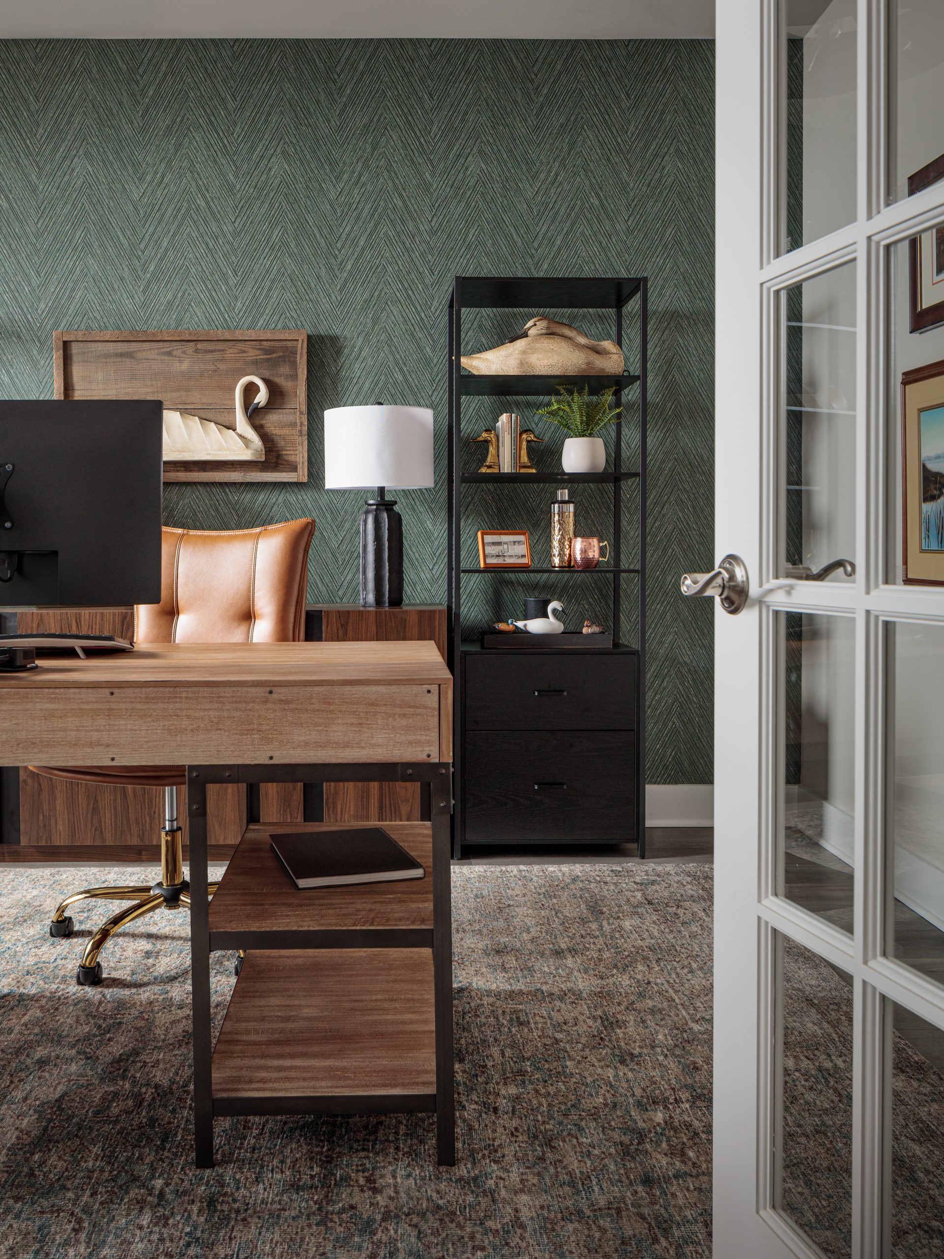 Masculine Moody Home Office